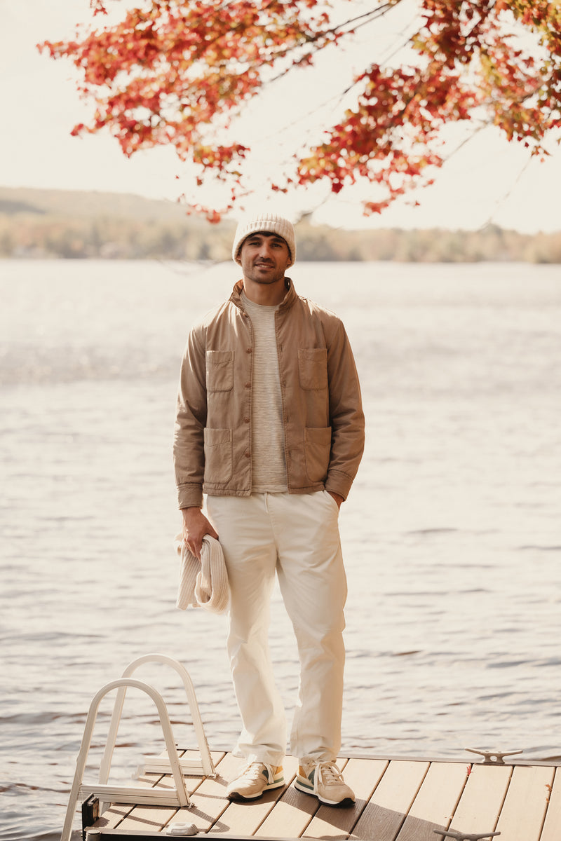 camp shirt jacket tobacco